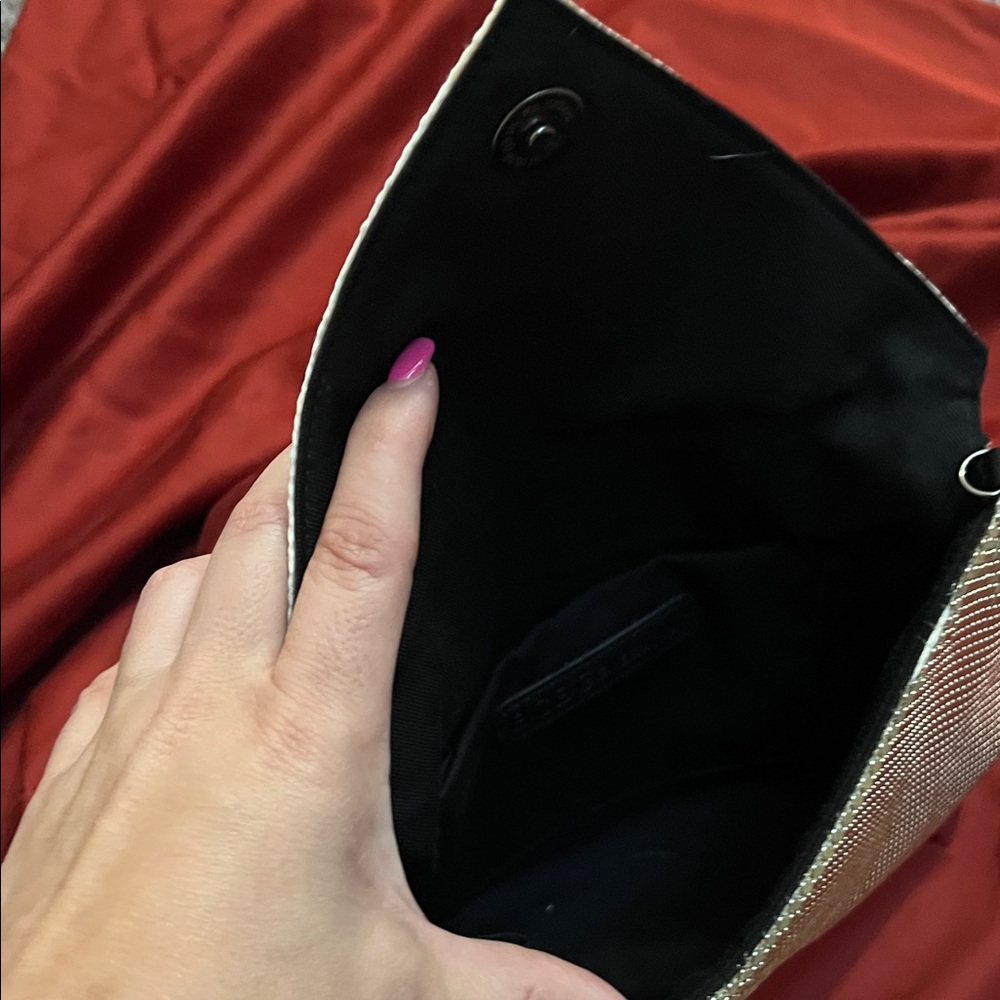 BCBGeneration Metallic Envelope Clutch - Picture 3 of 4